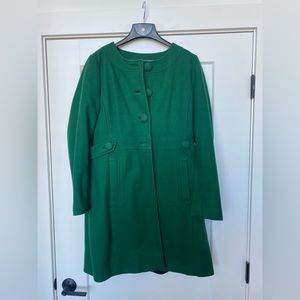 Banana republic green wool coat size XL